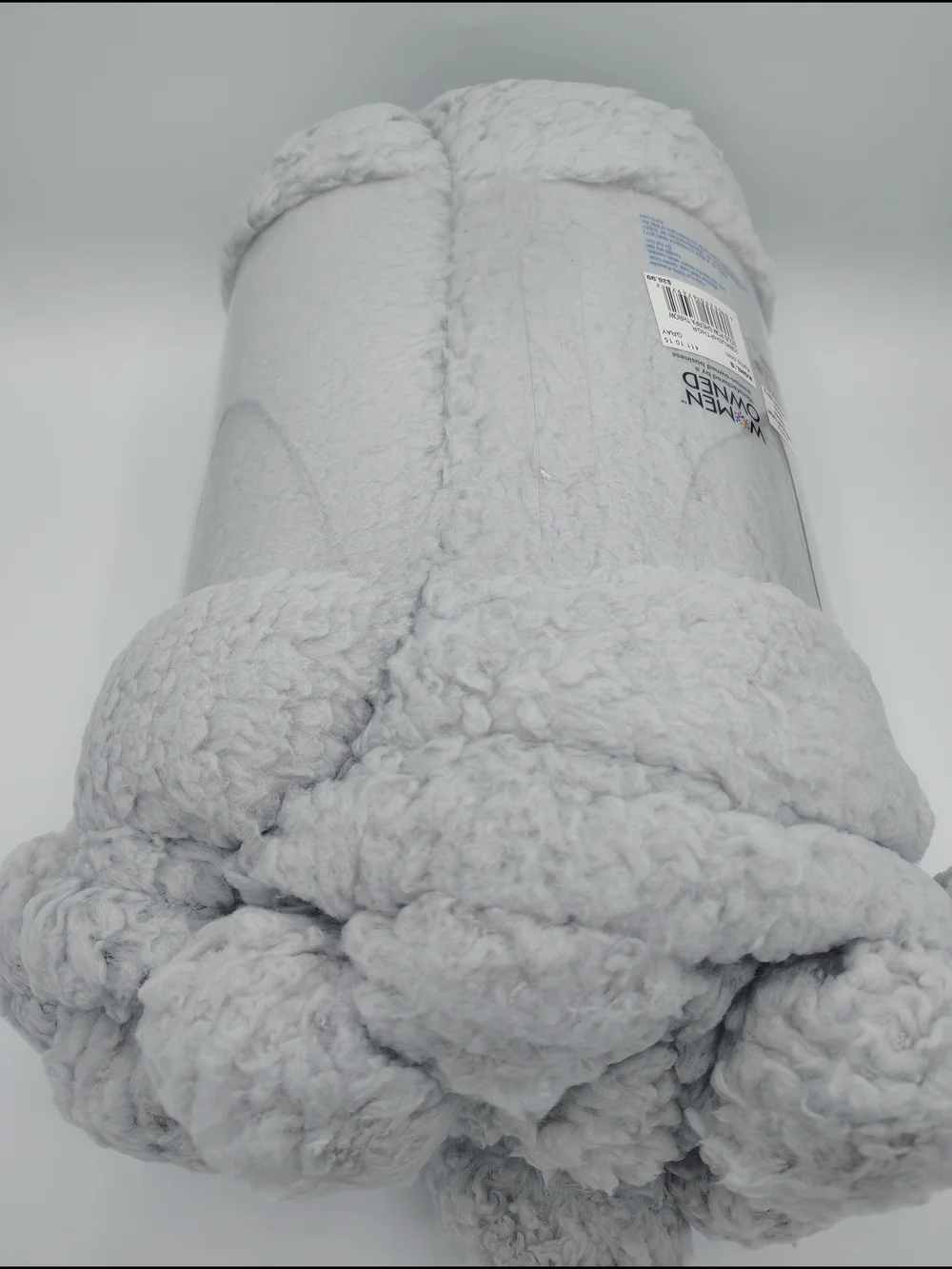 The Big One Kids Sherpa Pom Throw - Gray 50
